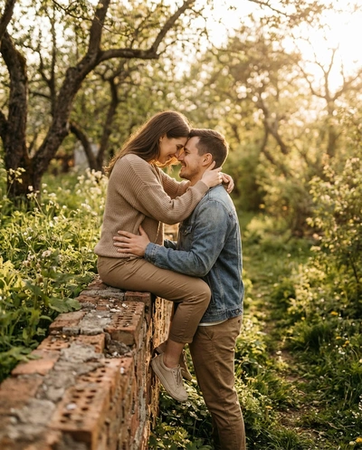 One Standing, One Sitting — вариант 1
