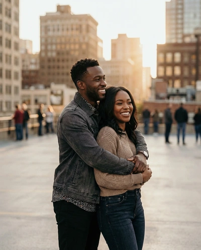 The Hug from Behind — вариант 1